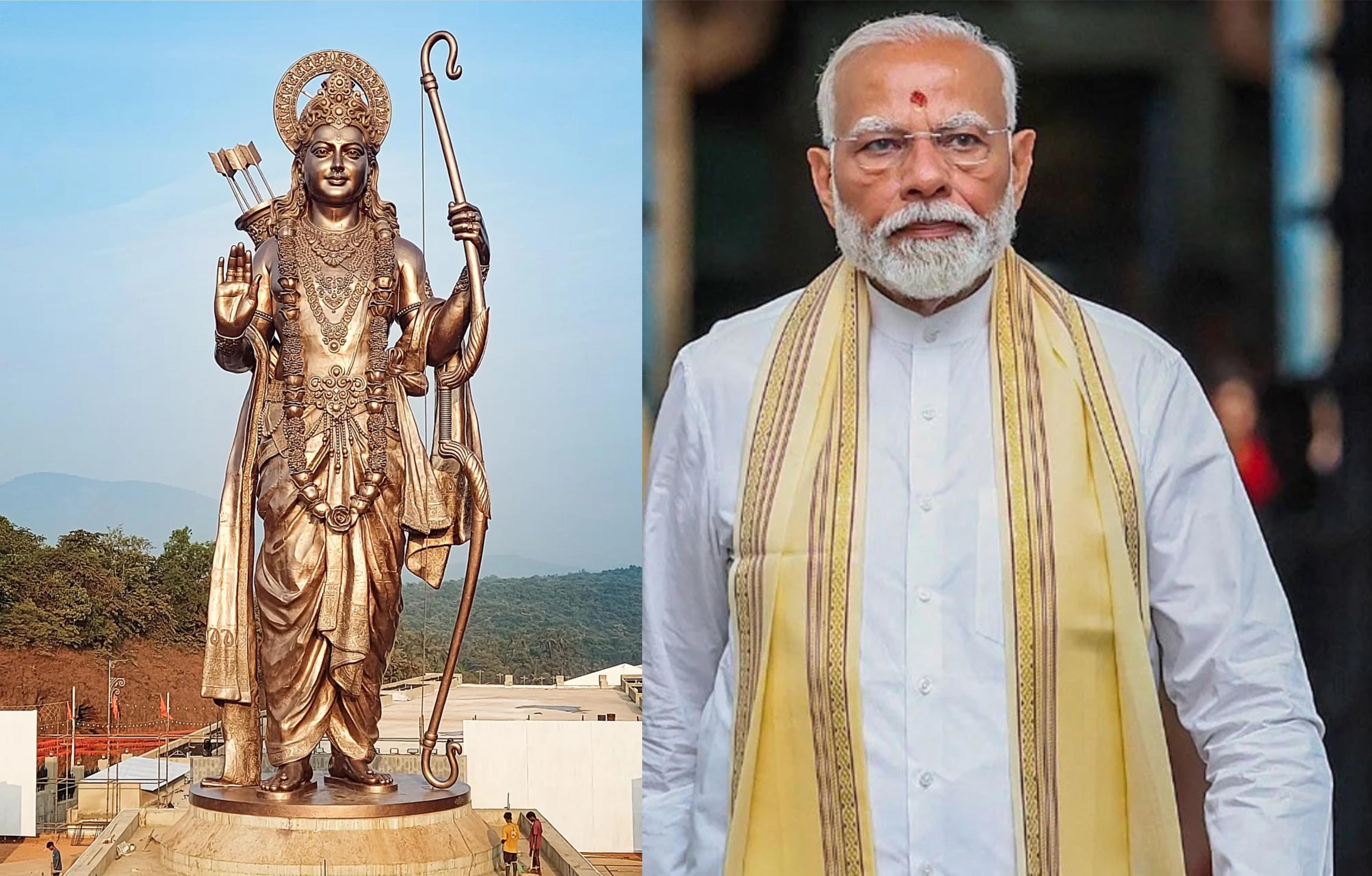 गोवा में PM मोदी ने 77 फीट ऊंची