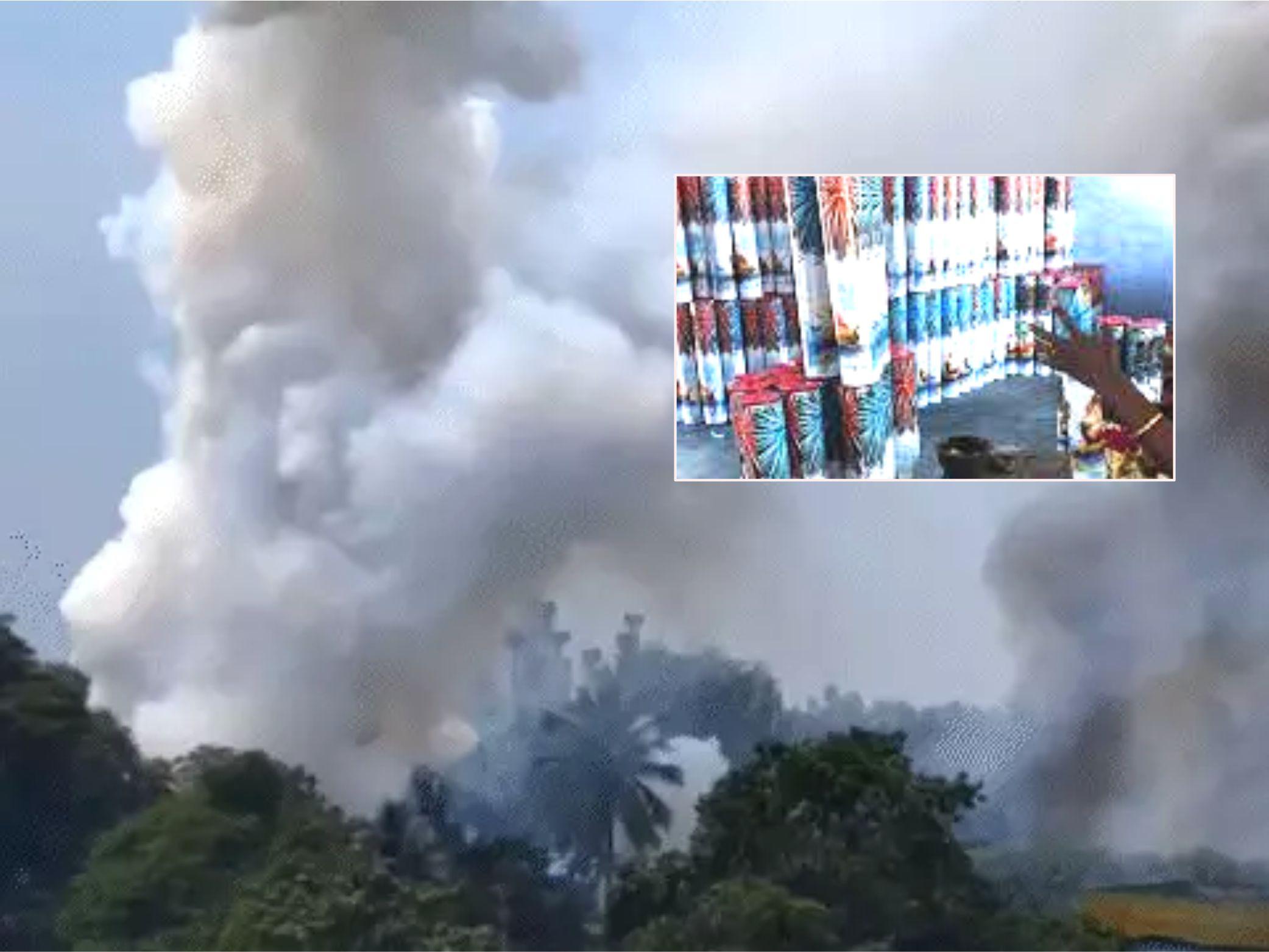 आंध्र प्रदेश की पटाखा फैक्ट्री में भीषण आग: